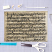  muziek met een vervormd Gold-blad Tissuepapier (Craft)