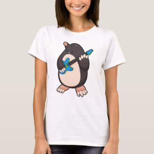 Muziek met gitaar t-shirt