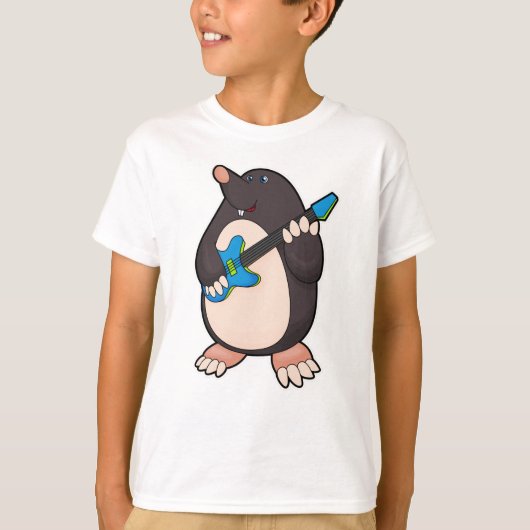 Muziek met gitaar t-shirt (Voorkant)