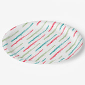 Muziek met multikleurentapes papieren bordje (Gekanteld)