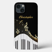 Muziek met piano-toetsenbord Case-Mate iPhone case (Achterkant)