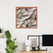 Muziek met Poster Flowers (Thuiskantoor)