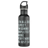 Muziek met  retro Nine-cadeaus voor muziekventilat Waterfles (Voorkant)