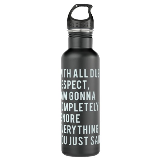 Muziek met retro Nine-cadeaus voor muziekventilat Waterfles (Voorkant)