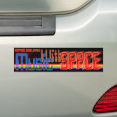 Muziek met ruimte -OfficalRadio Show Logo Bumpersticker (Op auto)