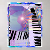 Muziek met vrij toetsenbord poster (Voorkant)