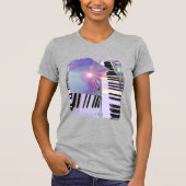 Muziek met vrij toetsenbord t-shirt (Voorkant)