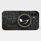 muziek met zwarte nood op maat Case-Mate iPhone case (Achterkant (horizontaal))