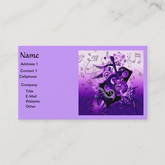 Muziek & mij_ visitekaartje (Voorkant)