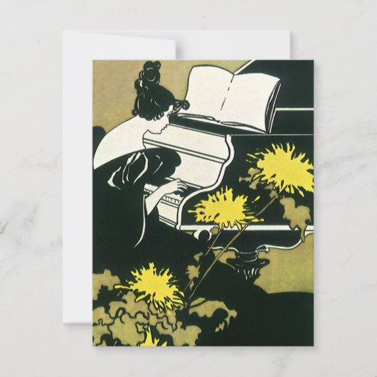 muziek, Miss Traumerei die Piano speelt, Reed (Voorkant)