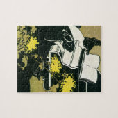  muziek, Miss Traumerei die Piano speelt, Reed Legpuzzel (Horizontaal)