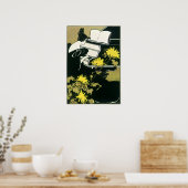  muziek, Miss Traumerei die Piano speelt, Reed Poster (Keuken)