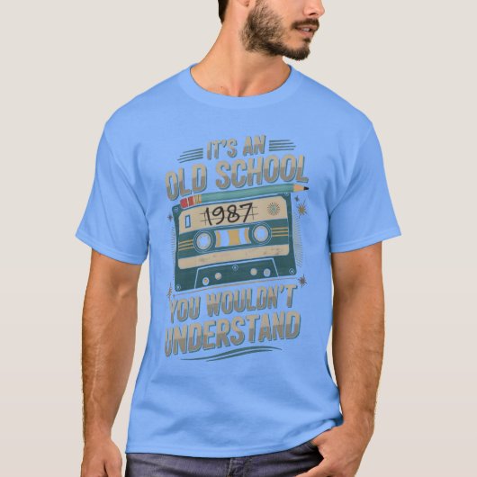 Muziek Mitapes 1987 grappig T-shirt (Voorkant)