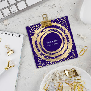 Muziek Mode Blogger Navy Disc Media Planner Vierkante Visitekaartje