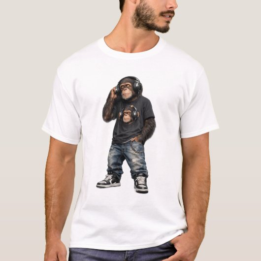 Muziek Modus Aap T-shirt (Voorkant)