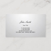 Muziek mooie witte Grand Piano Visitekaartje (Achterkant)