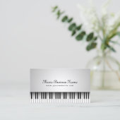 Muziek mooie witte Grand Piano Visitekaartje (Staand voorkant)