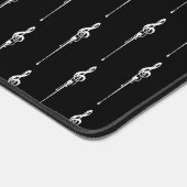 Muziek Motif Melting Treble Clef White en Black Bureaumat (Hoek)