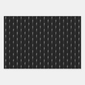 Muziek Motif Melting Treble Clef White en Black Inpakpapier Vel (Voorkant 2)