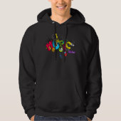 Muziek mp3 dj graffiti royalty hoodie (Voorkant)