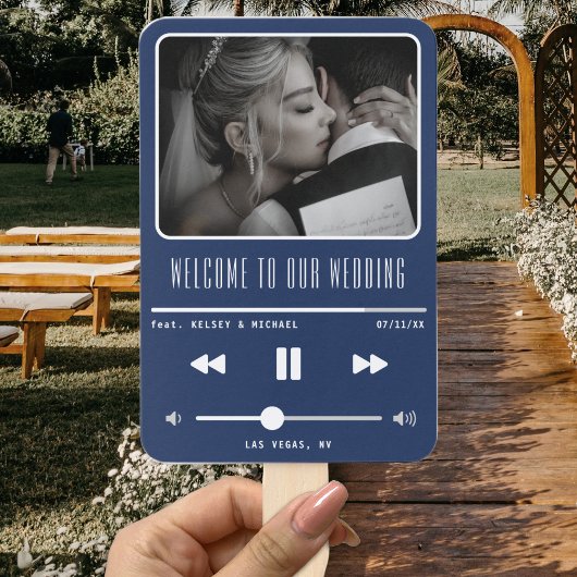 Muziek MP3-speler Blue Wedding Program Handwaaier