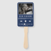Muziek MP3-speler Blue Wedding Program Handwaaier (Voorkant)