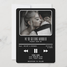 Muziek MP3-speler Wedding Black Kaart
