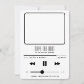 Muziek MP3-speler Wedding White Save The Date (Voorkant)
