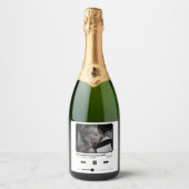 Muziek MP3-speler Wedding White Sparkling Wijnetiket (Voorkant)