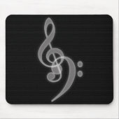 Muziek - Muismat Treble en Bass Clef (Voorkant)