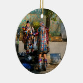 Muziek - Mummers voorbereiding Keramisch Ornament (Rechts)