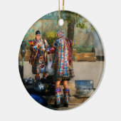 Muziek - Mummers voorbereiding Keramisch Ornament (Links)