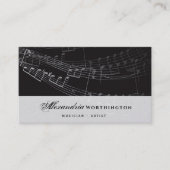 Muziek Musical Symphony Notes Song Zingende Arties Visitekaartje (Voorkant)