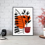 Muziek Muur Art Decor Canvas Afdruk<br><div class="desc">De gedempte kleuren en het minimalistische ontwerp maken deze print de perfecte aanvulling op elke moderne, boho of midden-eeuw geïnspireerde inrichting. Gedrukt op hoogwaardig canvas of posters papier, is deze print zeker om een statement te maken in elke kamer.</div>