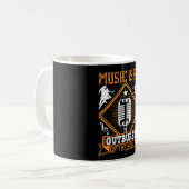 Muziek - muziek is een uitbarsting van de sol koffiemok (Voorkant links)