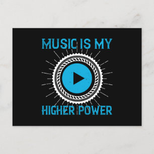 Muziek - Muziek Is Mijn Hogere Macht Briefkaart