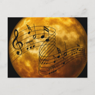Muziek, muziek, muziek briefkaart
