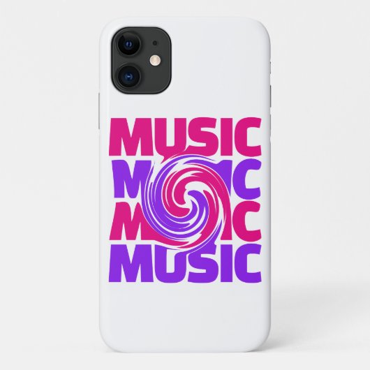 Muziek Muziek Muziek ! iPhone 11 hoesje ontwerp (Achterkant)