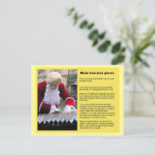 Muziek, muziek uit een wijnbril briefkaart (Staand voorkant)