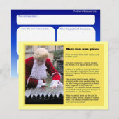 Muziek, muziek uit een wijnbril briefkaart (Voorkant / Achterkant)