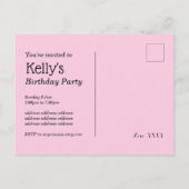 muziek, muziekinstrumenten drum kinder zingend uitnodiging briefkaart (Achterkant)