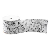 Muziek, Muzieknoten Grosgrain Lint (Spoel)