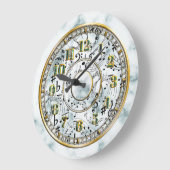 Muziek, muzieknoten grote klok (Hoek)