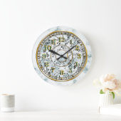 Muziek, muzieknoten grote klok (Huis)