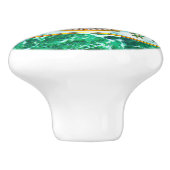 Muziek, muzieknoten, marmer keramische knop (Zijkant)