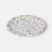 Muziek, muzieknoten papieren bordje (Gekanteld)