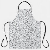 Muziek, muzieknoten schort (Voorkant)