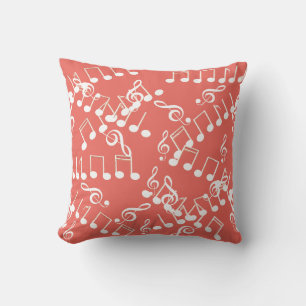Muziek Muzieknoten Sleutel Teken Kussen Cushion