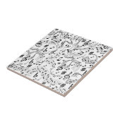 Muziek, muzieknoten tegeltje (Zijkant)