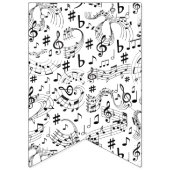 Muziek, muzieknoten vlaggetjes (Eerste vlag)